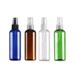 100 ML Plastic Spray Bottle Round Shoulder Refillable Spray Bottles for Cleaning Perfumes Cosmetics Packaging Cleaning Liquids