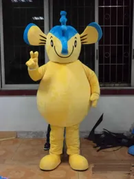 2018 Factory Direktförsäljning Professionell Custom Yellow Seahorse Mascot Kostym Character Hippocampus Mascot Kläder Jul Halloween Party F