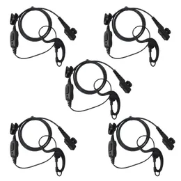 5Set G-Shape Ear Hook Earpiece Microphone för HYTERA HYT PD780/PD702/PD705 Radio