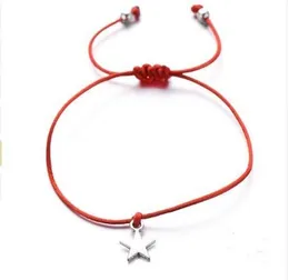 20 pçs / lote encantos estrela desejo pulseira para os amantes da sorte corda vermelha encantos presente sorte vermelho cabo ajustável pulseira diy jóias