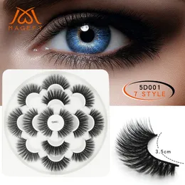 7 Pairs Natural False Eyelashes 5D Fake Lashes Long Makeup 3D Mink Lashes Extension Eyelash Mink Eyelashes For Beauty