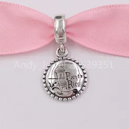 Andy Jewel 925 Sterling Silber Schmuck Puerto Rico Standort Dangle Perlen Charms Pass europäischer Pandora -Juwelierarmbänder Halskette