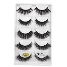 3D mink eyelashes 5 pairs loaded mixed Multilayer thick false eye lashes Makeup beauty tools G807 Free ship 10