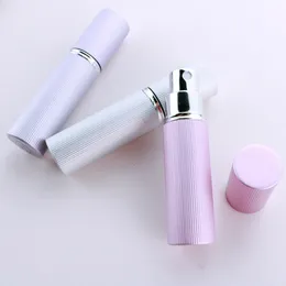 5ml Refillable Portable Mini Perfume Bottle Traveler Aluminum Spray Atomizer Empty Parfum Spray Atomizer Container Tools RRA2407