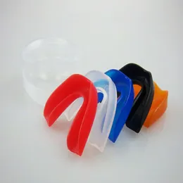 100st / lot mouthGuard Mouth Guard Tänder Skydda för Boxing Fotboll Basket Karate Muay Thai Säkerhetsskydd