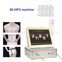 Nowe 8 kaset 12 linii 3D HIFU Odchudzanie do odmładzania skóry Odmładzanie twarzy Ciało Slim Spa Machine