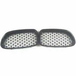 1 Pair Front Kidney Grille G30 G38 Diamond Style For 5 Series ABS Glossy Black GrilleS Mesh Grill