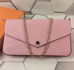 Läder Evening Bags modekedja axelväska designer handväska presbyopisk minipaket budväska korthållare handväska grossist felicie