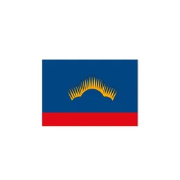 Flagge der Oblast Murmansk, hochwertige Werbung, zum Aufhängen, Digitaldruck, 100 % Polyester, für drinnen und draußen, kostenloser Versand