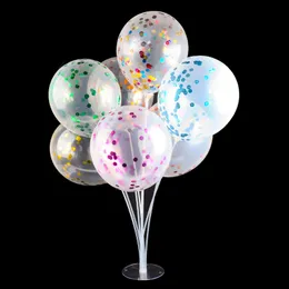 1000pcs / mycket 12 tums ballong diy party bröllop dekoration mångfärgad konfetti ballong kreativ diy dekoration födelsedag sequin ballong lzj0090