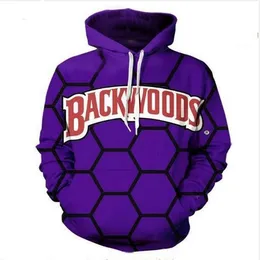 Means Designer Hoodies para Mulheres Homens Casais Sueter Amantes 3d Backwoods Hoodies Casacos Hooded Pullovers Tees RR084