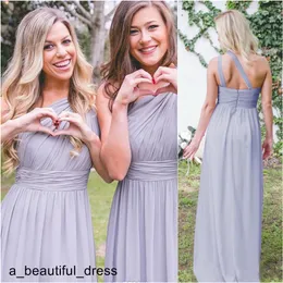 Simple New Arrival Bridesmaid Dress Cheap Chiffon Country Garden Formal Wedding Party Guest Maid of Honor Gown Plus Size