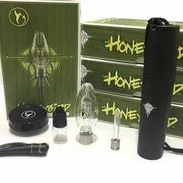 Honeybird Kits Quartz Tip Grad 2 Mini Glass Pipe Oil Rig NC Concentrate Mini Glass Bong