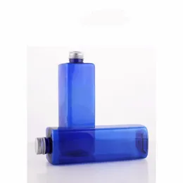 10個のプラスチックボトル500mlのハンドサンチナイザーボトルの詰め替え可能な正方形の化粧収納容器のアルミニウムキャップチューブ