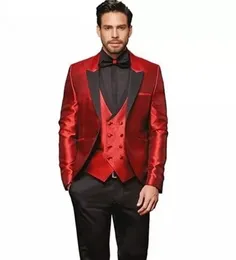 Casual Business Men's Suit 2019 New Suit Men's Slim Wedding Dress Groom Terno Masculino 3 pieces (jacket + pants + vest)