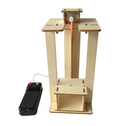 Kit de montagem de mão elevador modelo elevador tecnologia infantil pequena produção experimentos científicos brinquedos