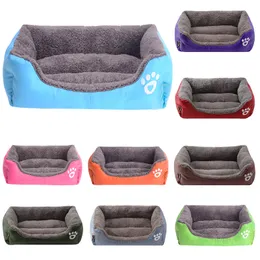 Hoomall Pet Dogs Soft Bed House Fleece Warm Waterproof Bottom Cat Bed Soffa House For Small Medium Large Dogs Supplies S-3XL