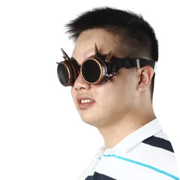 ABS Spiked Steampunk Gafas Gafas Soldadura Goth Cosplay Gafas