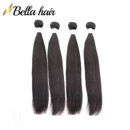 Extensões de trama de cabelo humano retas da Mongólia 4pcs/lote remy pacote de cabelo virgem