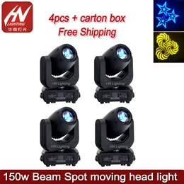 4pcs disco dj club gobo stage lighting LED moving head 150w spot moving head light For Bar Club disco party