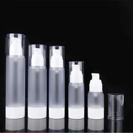 Kosmetisk flaska Refillerbar flaskor Emulsion Spray 15ml 30 ml 50 ml 80 ml frostat luftfri pump Vakuumbehållare F2760
