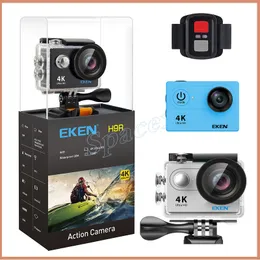 Câmera de ação de ação e eken h9r original câmera esportiva de câmera esportiva rmote controle 4k Ultra HD 2 polegadas LCD 170 Lens de largura eis Cam à prova d'água