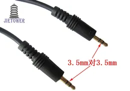 Hurtownie Pin 3,5 mm do 3,5 mm Pin Stero Audio Cable Headphone Jack Black Color 1000 sztuk