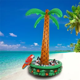 Coconut Tree Ice Bucket Inflatable Party Cooler Salad Bar Home Furnishings Camping PVC Green Universal Eco Friendly 47wf C1