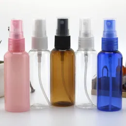 50ml Sanitizer Spray Bottle Empty Hand Wash bottles Emulsion PET Plastic Mist Spray Pump Bottle for Alcohol LX1211