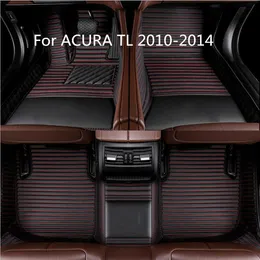 For ACURA TL 2010-2014 Lateral-cut Hand-made Car Floor Mats Front &Rear Liner Mats