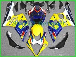 Kit carena stampo iniezione per SUZUKI GSXR1000 2005 2006 GSX R1000 GSXR 1000 K5 05 06 Set carenature nere fiamme Sivler + regali SG36