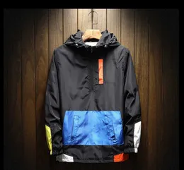 2020 Ny Casual Jacket Men Vattentät Vår Höstmatching Hoodie Streetwear Brand Giacca Uomo Baseball Jacket Plus Size M-5XL