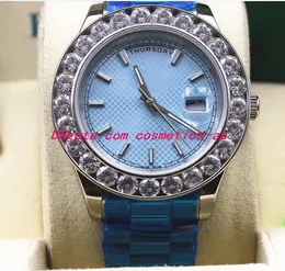 12 Style Luxury Watches Mens Bigger Diamond Silver Gold Bracelet Watch 41mm Automatic Mechanical Men Watch Wristwatch