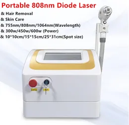 Portátil 300W 450W 600W Permanente 808nm diodo Laser Hair Removal máquina 755nm 808nm 1064nm Laser Diodo 808nm Venda