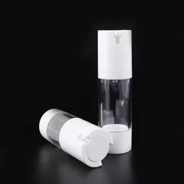 15ml 30ml 50ml som transparent luftfri flaska kosmetik underflaska resor plast tom flaska
