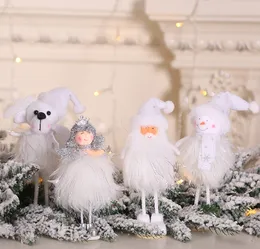 Juldekorationer Ny Silver Plush Stående hållning Doll Fönster Snowman Ornaments Utrikeshandel Försäljning Tillverkare Partihandel