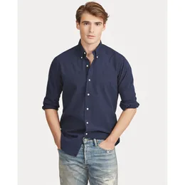 top mens Designer manga comprida Camisa Casual Sólidos dos homens EUA Marca Pólos Camisas de moda Oxford camisas sociais nova chegada