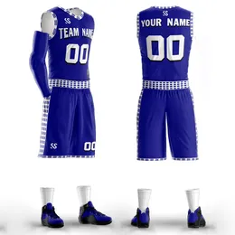 DIY kids men basketball jersey set blank college tracksuits breathable basketball training jerseys uniforms customized