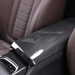 Car Styling Console Box Podłokowy Pole Dekoracji Pokrywa Tapetowa Dla BMW 3 Serii G20 G28 2020 LHD Akcesoria wnętrza Naklejki