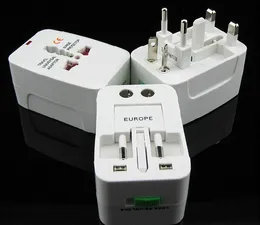 Allt i en Universal International Plug Adapter Port World Travel AC Power Charger Adapter med AU US UK EU Converter Plug