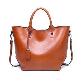 2018 bolso de las señoras bolso grande grande para las mujeres diseñador de la marca Tote bag Aceite de cera bolsa de viaje de cuero Envío Gratis