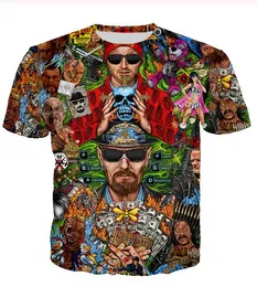 Newest Fashion Mens/Womans Breaking Bad Summer Style Tees 3D Print Casual T-Shirt Tops Plus Size BB071