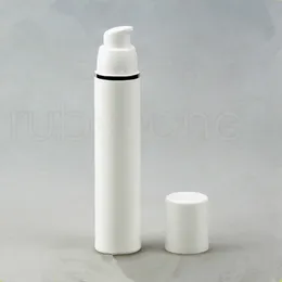 15ml 30ml 50ml PP Airless Bottles Vakuumpump Lotionflaska med silverlinje Kosmetisk förpackning RRA2246