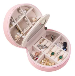 Pudełko z biżuterią dla kobiet Doubel Layer Organizer na biżuterię podróżną Naszyjnik Kolczyki Pierścionki Uchwyt Case