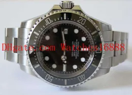 Hochwertiges schwarzes Zifferblatt V7-Version 44 mm Sea-Dweller 40 mm 116660 Asien 2813 2836 Uhrwerk Automatische mechanische Herrenuhr Armbanduhren