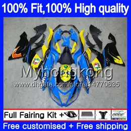 Injection OEM For KAWASAKI ZX-636 ZX6R 2013 2014 2015 2016 2017 207MY.71 Shark Blue ZX 636 600CC ZX636 ZX 6R ZX-6R 13 14 15 16 17 Fairing