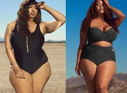 Rabatt 2023 Girl Ladies Women's Plus Big High Maisted Fat Stripe Print One Piece Bikini Set Swimwear Triangle Sexig Fat Flexible Stylish