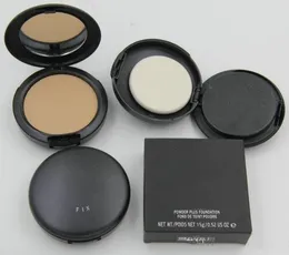 Berömd m pressad pulver makeup foundation kaka lätt att bära ansiktspulver blott pressat pulver solblock foundation 15g nc färger