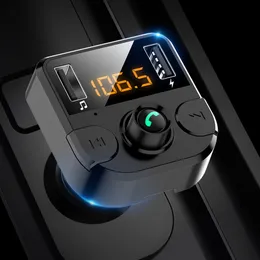 Car Kit Bluetooth MP3 Musik U Disk Multifunktionell 5.0 Player FM-sändare Radio Adapter Bilar Laddare cigarettändare