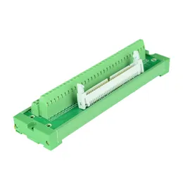 Freeshipping IDC64 male to terminal block breakout board IDC64 connector PLC relay adapter DIN Rail Mounting IDC64 Mini Breakout Board